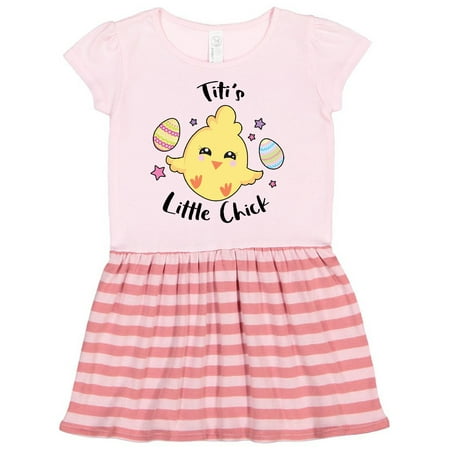 

Inktastic Happy Easter Titi s Little Chick Gift Toddler Girl Dress