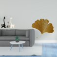 thumbnail image 2 of CarpNettore Modern Ceramic Giraffe Statue and Wrought Iron Ginkgo Leaves Wall Sculpture Creative Centerpiece for Office Living Room Bedroom Decor, 2 of 8
