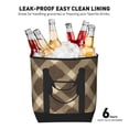 thumbnail image 6 of Large Capacity Insulated Tote Bag16.1×13.4×7.5in Thermal Insulation And Easy To Clean Strong Bearing Capacity Can Be Reused Argyle Plaid Khaki_2, 6 of 8