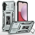 thumbnail image 1 of Allytech for Samsung Galaxy A13 5G Case with Ring Holder & Slide Camera Cover, Ring Kickstand Drop Proof Magnetic Heavy Duty Rugged Hybrid Phone Case Cover for Samsung A13 5G 6.5" 2021, Gray, 1 of 7