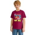 thumbnail image 3 of YUEHUA Funny School Boys Girls Kids Gift 100 Days of School Short Sleeve T-Shirt, 3 of 7