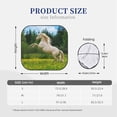 thumbnail image 2 of KLL Horse Rearing Up In The Field Windshield Sun Shade 2-Piece Foldable Car Front Window Sunshade for Most Sedans SUV Truck- Small, 2 of 5