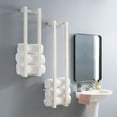 thumbnail image 1 of Shelby Wood Towel Rack, White (2 Pack), 1 of 9