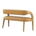 thumbnail image 4 of Modway Pinnacle 20" Upholstered Faux Leather Accent Bench in Tan, 4 of 9