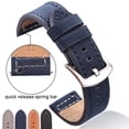 thumbnail image 2 of HENGRC correas de reloj de cuero genuino pulsera negro azul gris marrón correa de reloj de cuero de vaca para Mujeres Hombres 18 20mm 22mm 24mm muñequera Tan Jianjun unisex, 2 of 2