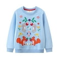 thumbnail image 1 of TIWEKE Chandail à Capuchon Décontractés pour Filles, Chandails en Molleton pour Enfants, Imprimé Animal, Chandail à Manches Longues, Col Rond, Mode Printemps Automne, Tailles 6-7 Ans, 1 of 6