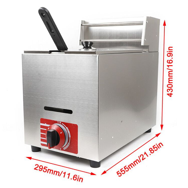 10L Electric Deep Fat Fryer Non-Stick Stainless Steel Healthy Food Frying  6L Oil