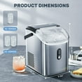 thumbnail image 6 of Auseo 35Lbs Nugget Ice Maker Countertop, Self-Cleaning with Ice Scoop, for Home/Office/Bar, Stainless Steel-Silver, 6 of 10