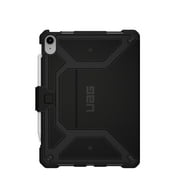 UAG iPad 11 A16 11th Gen 2025, 10.9 10th Gen 2022 Case A3354 A3355 A2696 Rugged Heavy Duty Protective Folio Cover w/Adjustable Stand & Pencil Holder, Metropolis Black