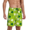 thumbnail image 2 of Naloa St Patrick's Day7 Men's Short Pajama Pants, Lounge Comfort Shorts with Elasticized Waistband and Side Pockets - X-Large, 2 of 9