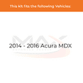 thumbnail image 2 of Max Advanced Brakes - Brake Kit for 2014 2015 2016 Acura MDX Rear Replacement Geomet Coated Disc Brake Rotors and Ceramic Brake Pads, 2 of 9