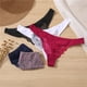 thumbnail image 3 of 3PCS/Set Cotton G-String Women Panties Lace Underwear Female Lingerie Intimates Underpants Sexy Thong Panties for Girls Pantyspangjing, 3 of 4