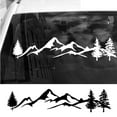 thumbnail image 3 of Walbest 39.4" x 7.9" Car SUV RV Camper Vehicle Reflective Tree Mountain Decals Yellow Sticker Decor Universal, 3 of 7