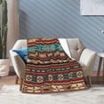 thumbnail image 6 of Southwest Aztec Western Throw Blanket Soft Flannel Blanket Warm Blankets Lightweight Tufted Fuzzy Flannel Fleece for All Seasons,Bed Couch/Sofa/Chair (Southwest Aztec Western, 50"×60"), 6 of 6