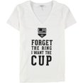 thumbnail image 1 of Rinky Womens Forget The Ring Graphic T-Shirt, White, Medium, 1 of 1