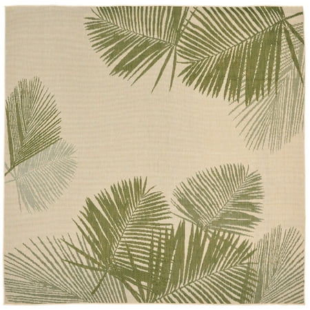 Terrace Patio Rug - Liora Manne Terrace 1792/66 Palm Green Area Rug 7 Feet 10 Inches Sq