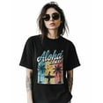 thumbnail image 2 of Summer Palm Tree Womens Tshirt Graphic Tees Cotton Crew Neck T-Shirts, Casual Short Sleeve Shirts for Women Teen Girl Beach Surfboard, 2 of 3