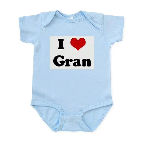 CafePress - I Love Gran Infant Bodysuit - Baby Light Bodysuit, Size Newborn - 24 Months