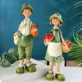 thumbnail image 5 of Resin Couple Ornament Country Style Figurine Statue for Decorations Household Home Living Room Valentine'S Day Gifts 3.5 x 2.8x10.6 inch, 5 of 7