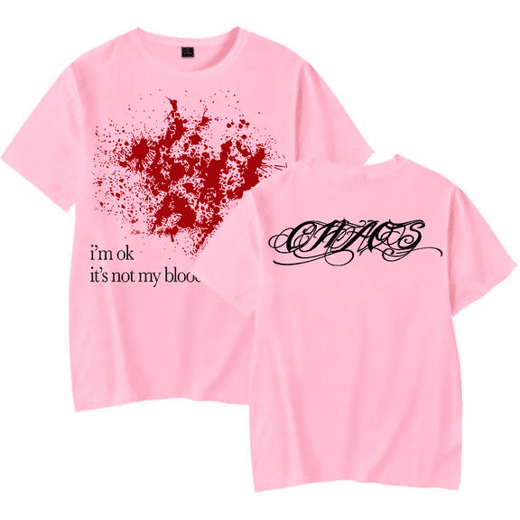 Ken Carson Merch T Shirt Overseas New Logo Im OK T-Shirts Tees Tour Merch Rapper Streetwear Short Sleeve Top T Shirt