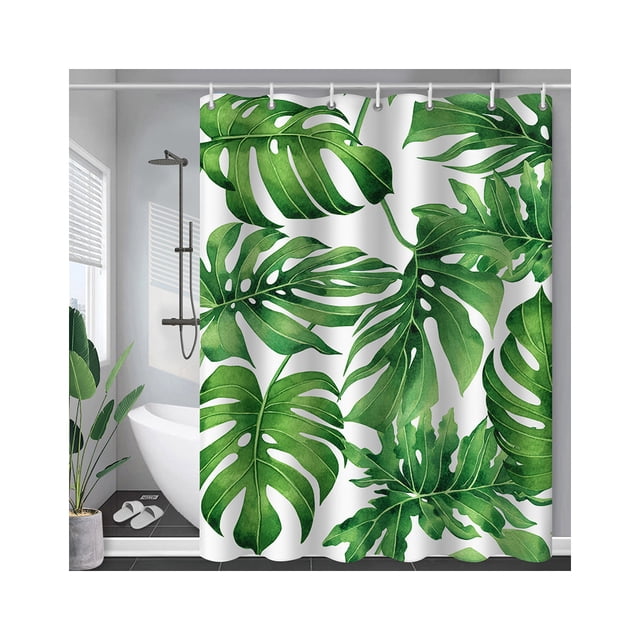 Hi,Fancy Bathroom Showering Curtain Waterproof Polyester Modern Style Bathing Printing Curtains Decoration Drape Household Toilet Type 1