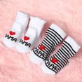 thumbnail image 3 of Baby Socks Cotton Mini Cute Girls Boys Love Dad Love Mum Newborn Kids Socks Toddler Baby Floor Bedding Socks Baby Cheap Stuff 6, 3 of 6