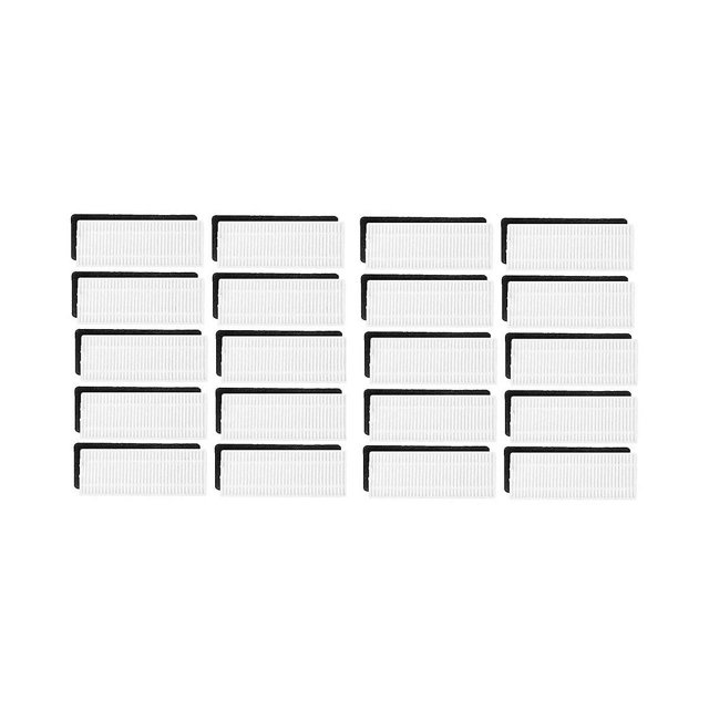 Kit de 20 filtros de aire Hepa para accesorios de aspiradora robot RoboVac 11 11C como se muestra