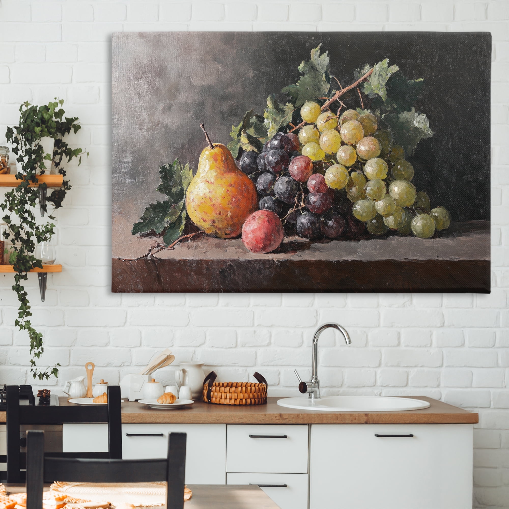 Stupell Industries Bountiful Fruit Classic Still Life Canvas Wall Art, design by Petal Prints Design