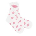 thumbnail image 5 of Milageto 5xValentine's Day Socks Comfortable Mid Calf Socks Lovely Valentines Day Gifts white heart, 5 of 8