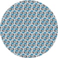 thumbnail image 1 of Ahgly Company Machine Washable Indoor Round Transitional Slate Granite Gray Area Rugs, 4' Round, 1 of 7