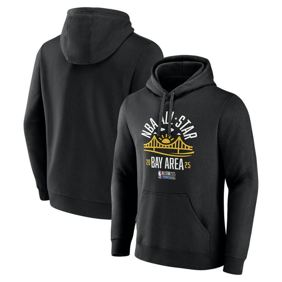 Unisex Fanatics Black 2025 NBA All-Star Game Bay Bridge Pullover Hoodie