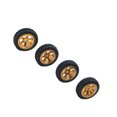 thumbnail image 2 of Wweixi 4pieces RC Car Wheel Rim Tire Modification Parts For 1/28 Wltoys K969 RC Car Vehicle Upgrade Wheel Rim Tires Aluminum Gold and silver 1Set, 2 of 6