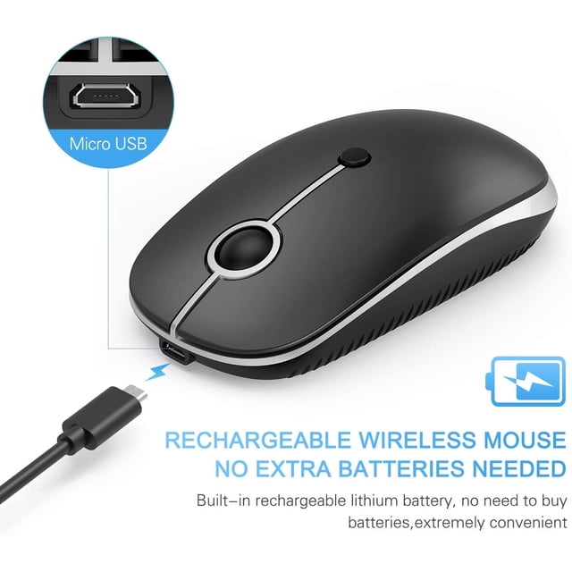 Ratón inalámbrico Tipo C VssoPlor Dual Mode 2.4G Wireless Mouse USB C