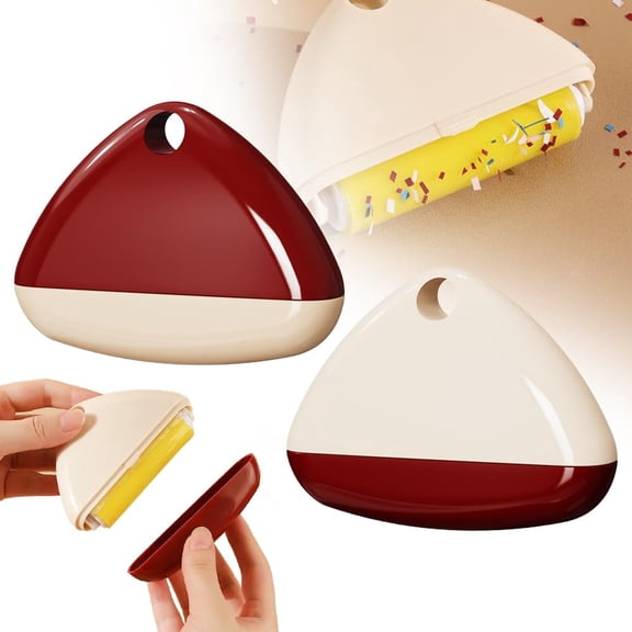2026 New Portable & Washable Lint Roller - Reusable Mini Roller with Sticky Ball for Clothes, Pet Hair & Furniture, Ideal for Home, Travel & Office(2pcs)