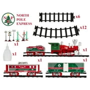 Lionel Trains North Pole Express Holiday Train 42 Piece Set with Sounds
