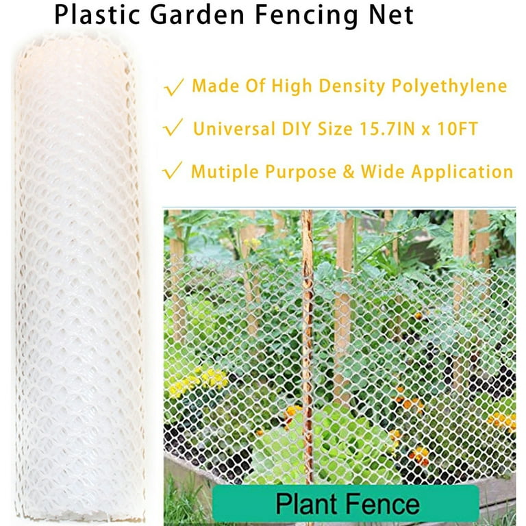 Plastic Chicken Wire Fence Mesh Compatible With Home Garden