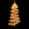thumbnail image 3 of Charmma Swirl Christmas Tree with Stand and LEDs White 59.1" PVC, 3 of 10