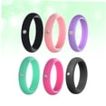 thumbnail image 3 of OUNONA 6Pcs Durable Silicone Rings Silicone Ideal For Gym And Riding, 3 of 8