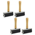 thumbnail image 4 of HOMEMAXS Black Roller for Crafting and Printmaking Tools Made of Wood and Plastic for Home Use Size 4pcs, 4 of 8