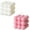 White+Pink, variant on Bubble Candle - Cube Soy Wax Candles, Home Decor Candle, Scented Candle Set 2 Pieces, Home Use and Gifting