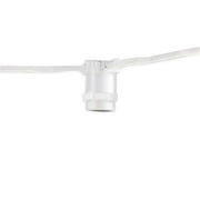 25' STRING LIGHT 15 SOCKETS CORD SET E12 WHITE