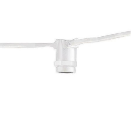 25' STRING LIGHT 15 SOCKETS CORD SET E12 WHITE