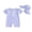 Purple, variant on BemeyourBBs Toddler Baby Girl Boy Striped Swimsuit with Hat Set 2 Pcs Infant Bathing Suit Zip Up Ruffled Trim Short Sleeve One Piece Swimwear Summer Beachwear UPF 50 Rash Guard