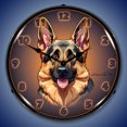 thumbnail image 2 of Collectable Sign and Clock German Shepherd  LED Lighted Premium Wall Clock, 2 of 6