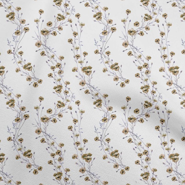 oneOone Velvet Light Green Fabric Floral Sewing Material Print Fabric By The Yard 58 Inch Wide