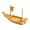 thumbnail image 4 of jifeng Bateau à Sushi en Bois Planche de Service Multifonction pour Restaurant Maison Cérémonie 70x24cm, 4 of 9