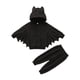 thumbnail image 1 of Conjunto de ropa de cosplay estilo murciélago para niños y niñas pequeños, abrigo con capucha de invierno, 1 of 1