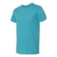 thumbnail image 2 of Gildan Mens Softstyle T-Shirt, M, Heather Galapagos Blue, 2 of 3