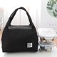 thumbnail image 2 of Bolsa de almuerzo con parche impermeable, bolsa de mano con aislamiento térmico Bento (negro) Tmvgtek Libre de BPA, 2 of 4