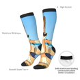 thumbnail image 4 of Masiiu Bluey Print Adult Crew socks, Comfortable Novelty Colorful Patterned, Breathable, Stylish Colorblock for Men Women, 4 of 6